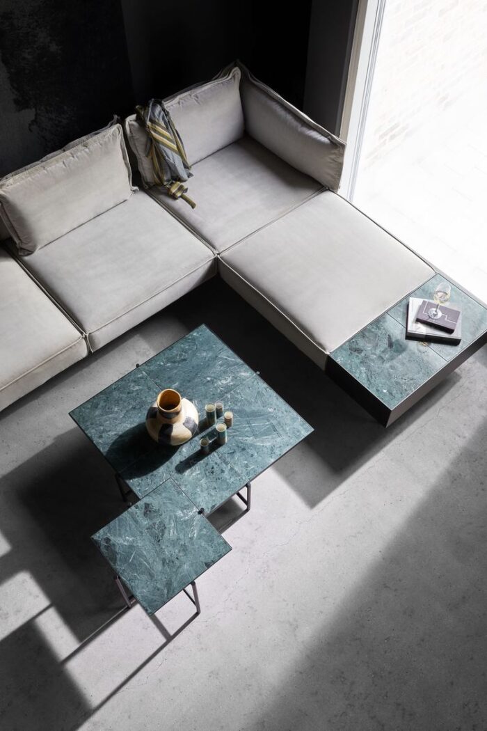 Modular_Sofa_Sapphire_Velvet_Sand_and_Coffee_Tables_w._Green_Marble